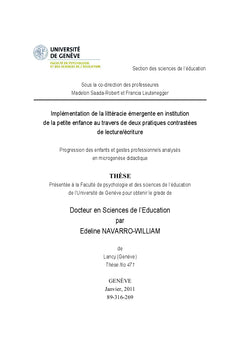 Implémentation de la littéracie émergente au préscolaire