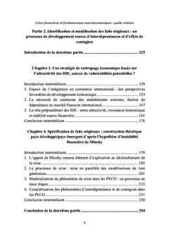 Crises financières et fondamentaux macroéconomiques, quelle relation?
