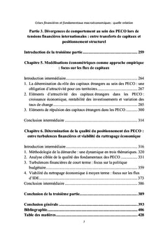Crises financières et fondamentaux macroéconomiques, quelle relation?