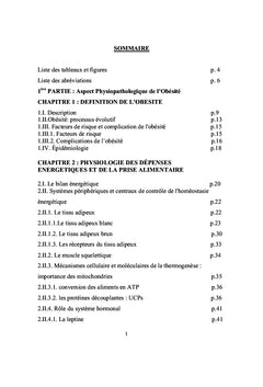 Obésité: aspect physiopathologique et stratégie d'approche génétique