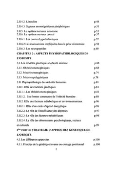 Obésité: aspect physiopathologique et stratégie d'approche génétique