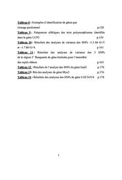 Obésité: aspect physiopathologique et stratégie d'approche génétique