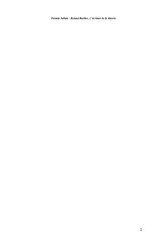 Roland barthes, l'écriture de la théorie