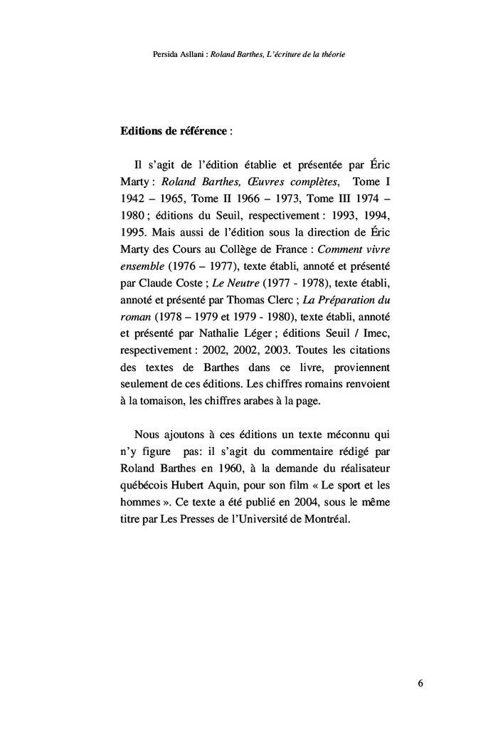 Roland barthes, l'écriture de la théorie