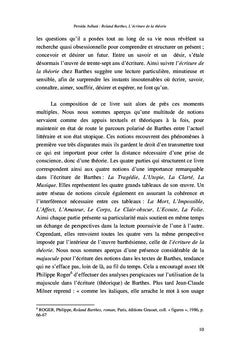 Roland barthes, l'écriture de la théorie