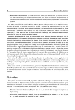 Bases génériques de règles d'association