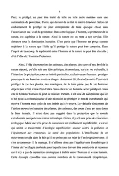 Propos sur l'environnement