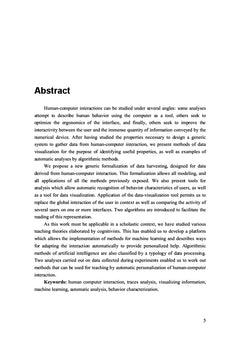 Analyse des interactions: des traces à la modélisation