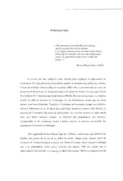 L'autoexclusion comme modalité de survie