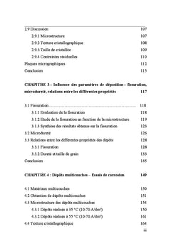 Propriétés de dépôts de chrome hexavalent