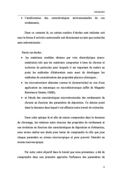 Propriétés de dépôts de chrome hexavalent