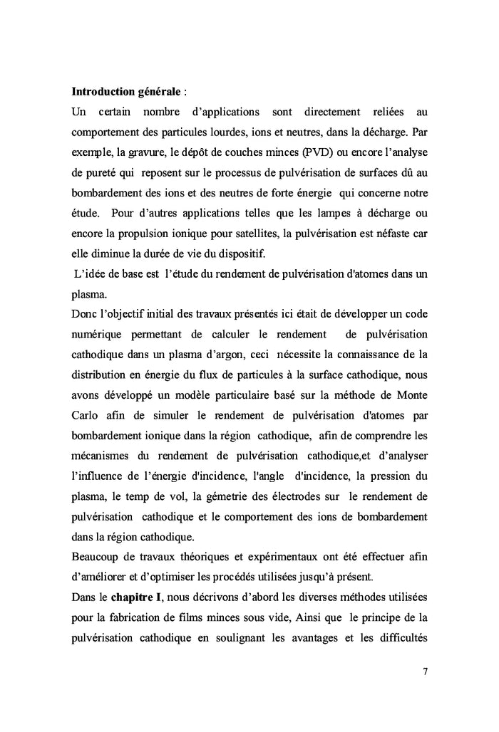 Nouvelle technologie pour depot des couches minces