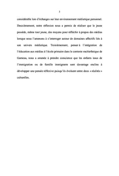 Contribution à l intégration de l éducation aux médias