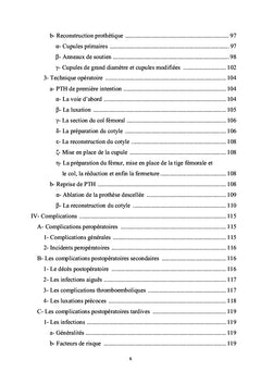 La reconstruction acétabulaire dans les prothèses totales de la hanche