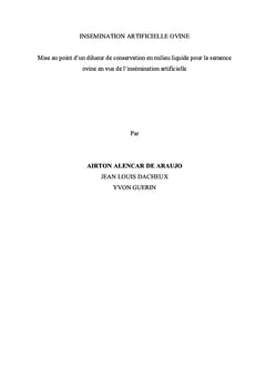 Insémination artificielle ovine