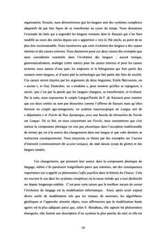 Modélisation de l évolution  des langues
