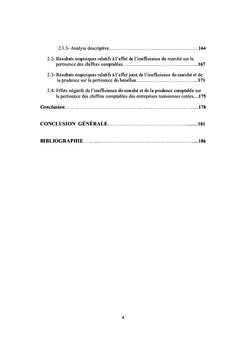 La pertinence des chiffres comptables des sociétés tunisiennes cotées