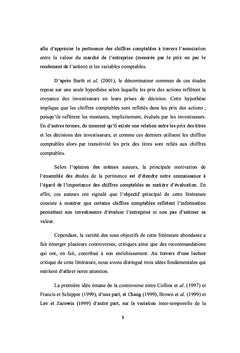 La pertinence des chiffres comptables des sociétés tunisiennes cotées