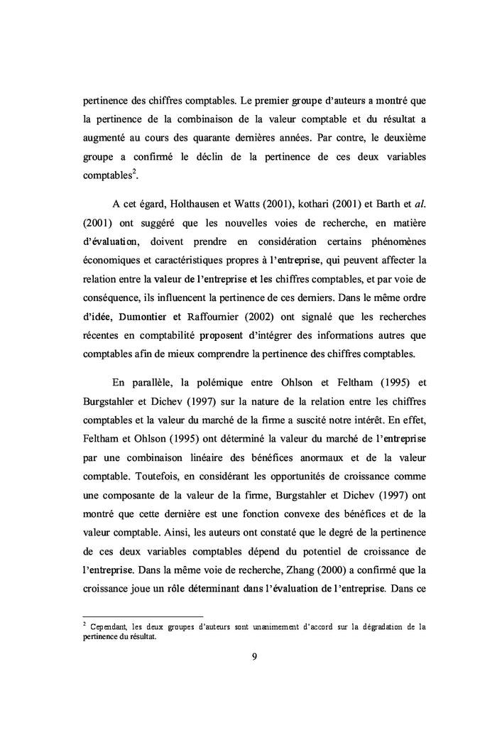 La pertinence des chiffres comptables des sociétés tunisiennes cotées