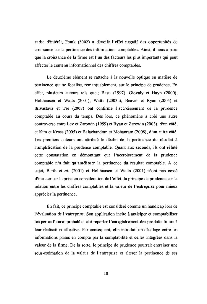 La pertinence des chiffres comptables des sociétés tunisiennes cotées