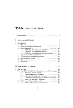 Techniques robustes de détection d'anomalies réseaux