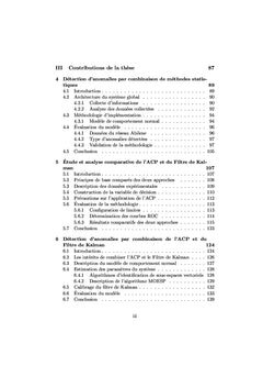 Techniques robustes de détection d'anomalies réseaux