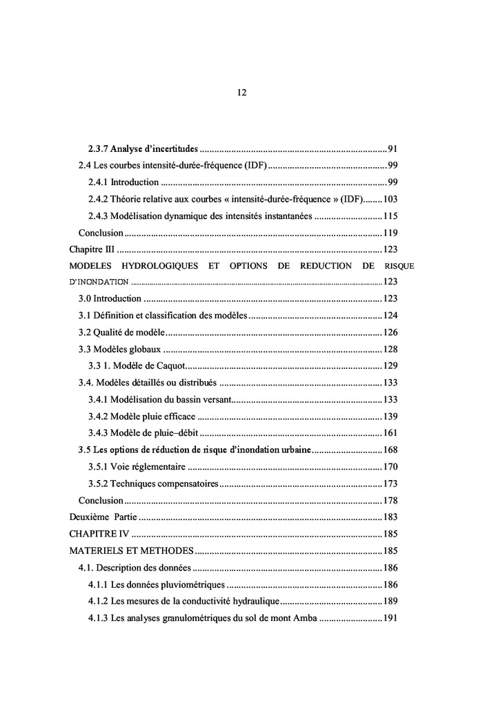 Pluies extrêmes et gestion de ruissellement à kinshasa-mont amba