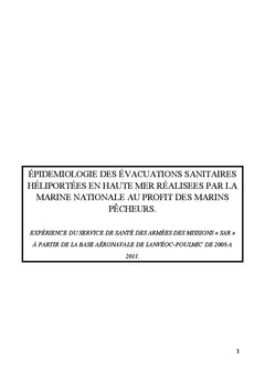Évacuations sanitaires héliportées des marins pêcheurs en haute mer