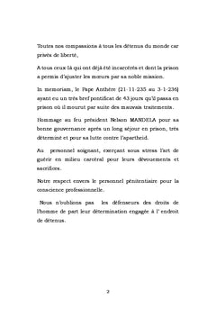 La médecine pénitentiaire,défi pour la RDC,cas de prisons du Nord-Kivu