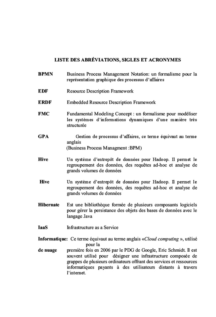 La gestion des processus d'affaires sur l'informatique de nuage