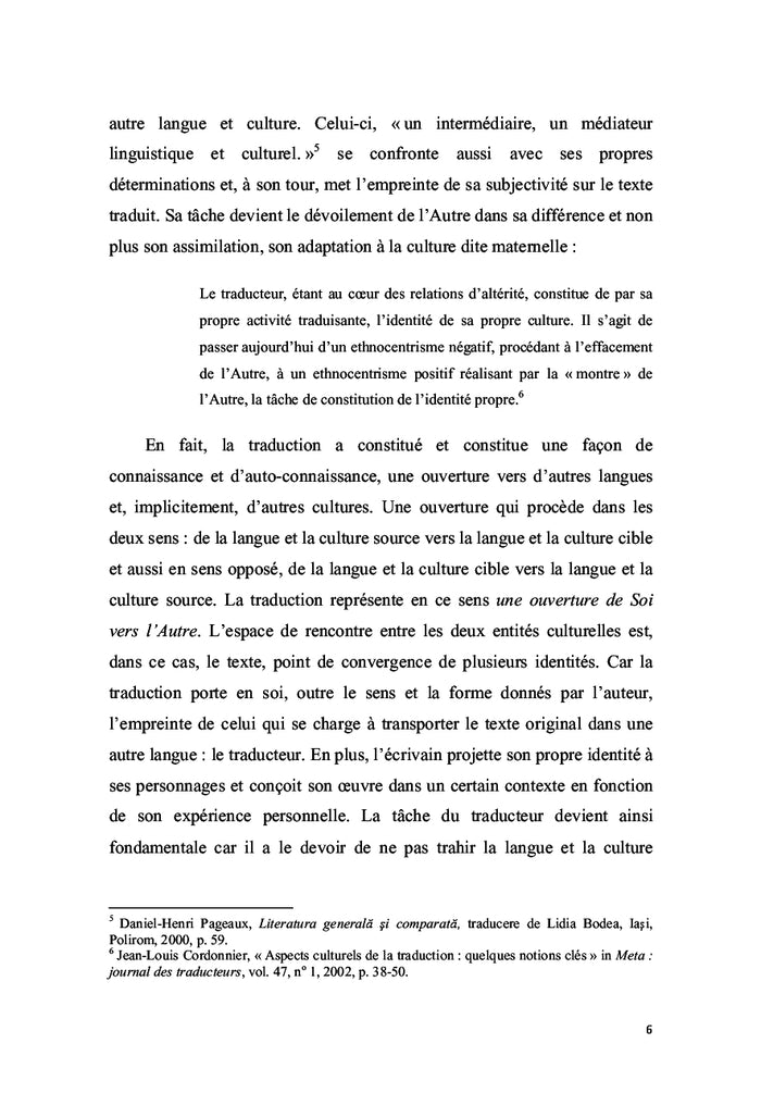 Traduire l'identité multiple