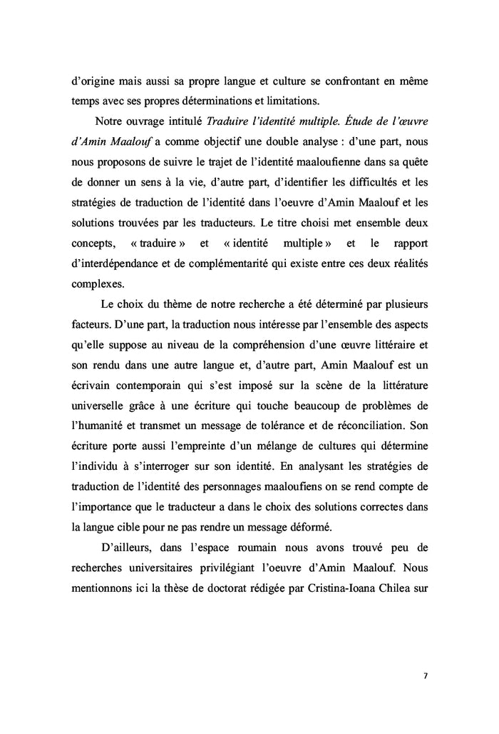 Traduire l'identité multiple