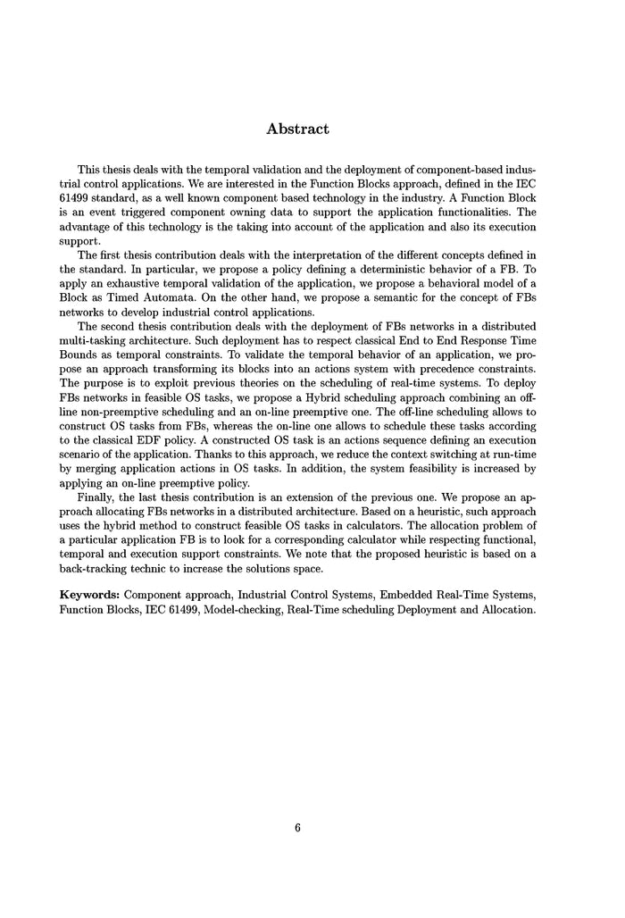 Application de contrôle industriel à base de composants