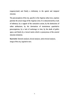 L'image de la ville dans le texte législatif urbain