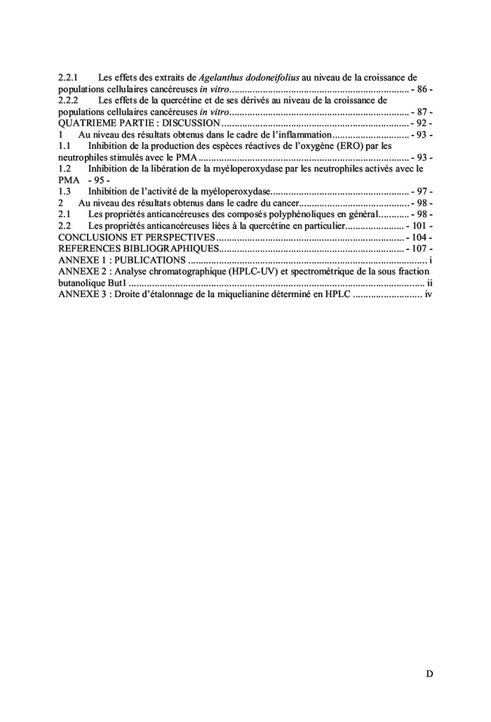 Etude des propriétés de agelanthus dodoneifolius (loranthaceae)