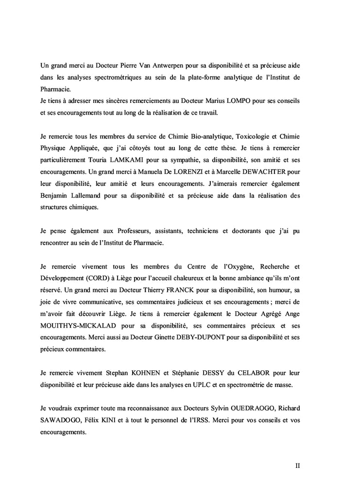 Etude des propriétés de agelanthus dodoneifolius (loranthaceae)