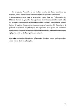 Etude des propriétés de agelanthus dodoneifolius (loranthaceae)