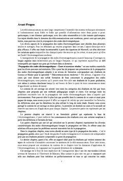 Propagation des ondes électromagnétiques