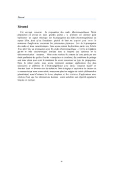 Propagation des ondes électromagnétiques