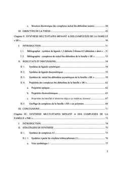 Etude de matériaux moléculaires pour application photovoltaïque