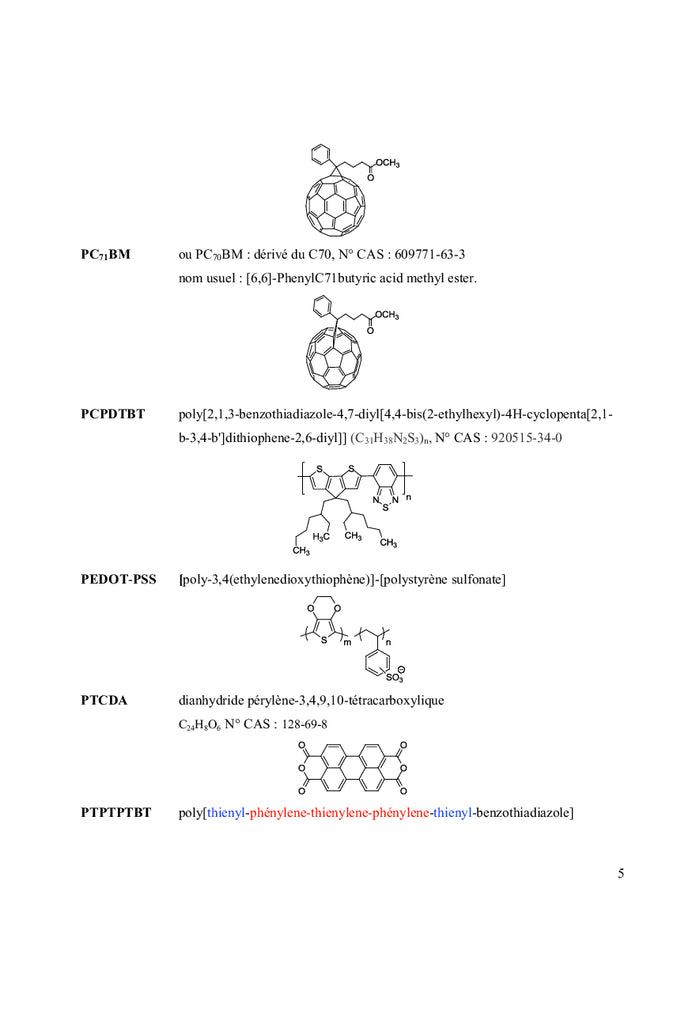 Etude de matériaux moléculaires pour application photovoltaïque
