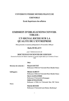 Émission d obligations convertibles