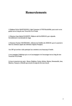 L'influence du stress chez l'infirmier sapeur pompiers en intervention