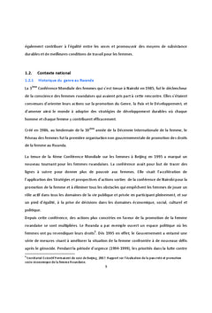 Genre et microfinance au Rwanda