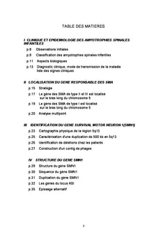 Expression des gènes smn1 et smn2 dans les amyotrophies spinales