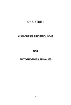 Expression des gènes smn1 et smn2 dans les amyotrophies spinales