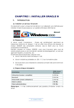 Support de cours environnement oracle
