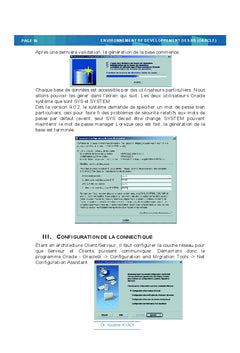 Support de cours environnement oracle