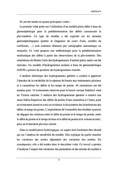 Prédétermination des débits dans les petits bassins non jaugés