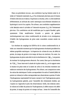 Prédétermination des débits dans les petits bassins non jaugés